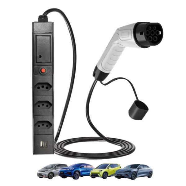 ADAPTADOR DE DESCARGA V2L TIPO 2 COM RÉGUA DE TOMADAS