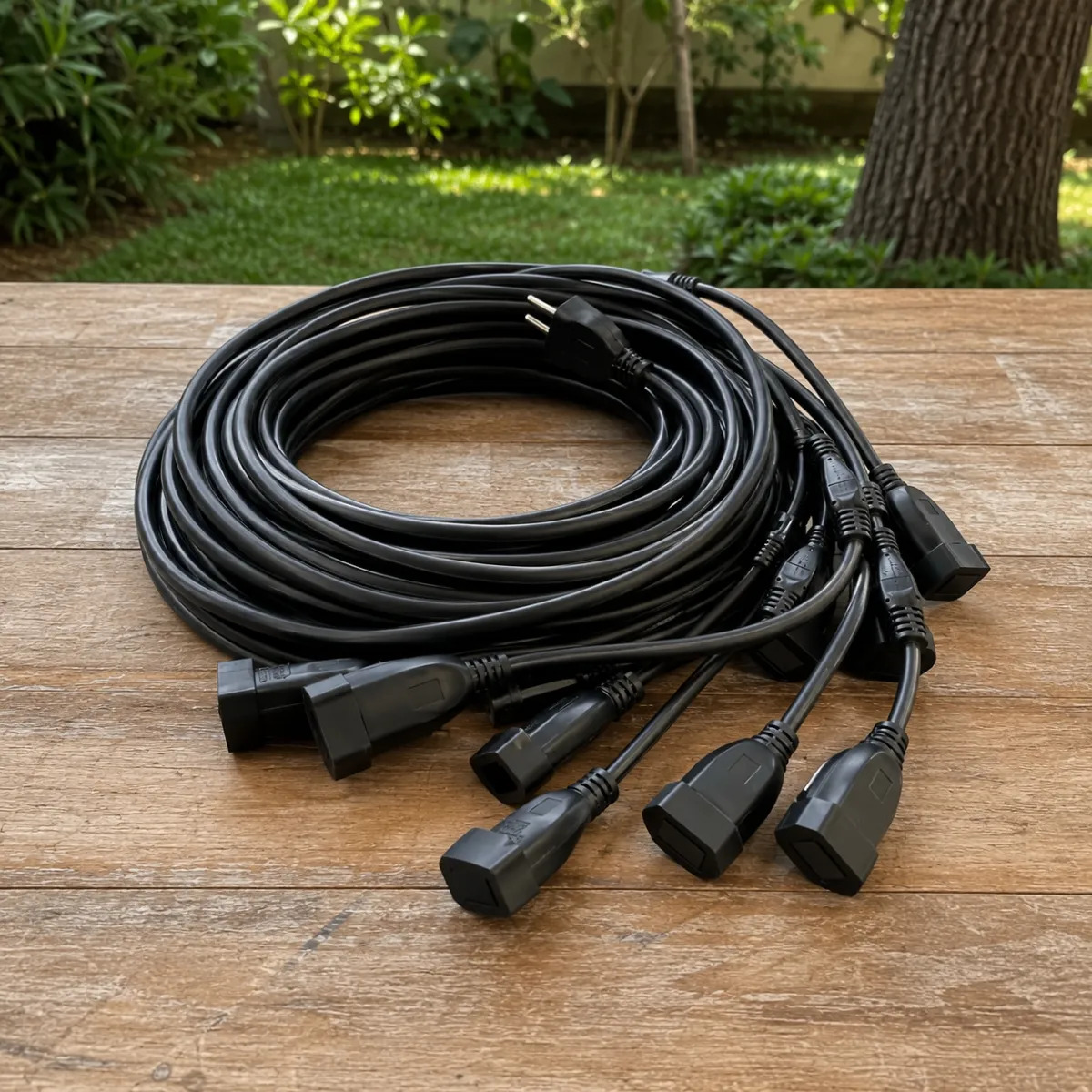 Extensão Elétrica Multi-vias 12metros 2x1,50mm 10a 8 Tomadas - Imagem 2